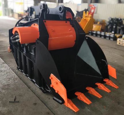 CE ISO Fábrica OEM Triturador Anexos Triturador de pedra balde para escavadeira